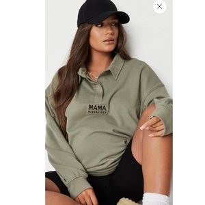 Misguided Maternity Olive Sweatshirt